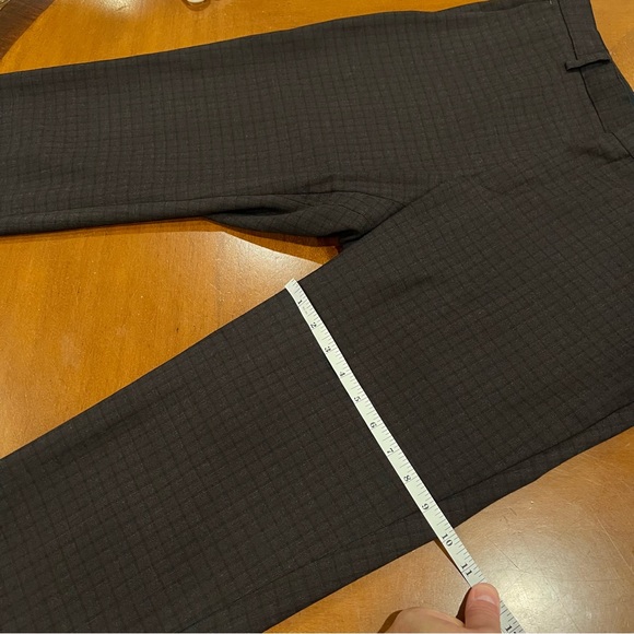 Hugo Boss Genesis 2 Virgin Wool Flat Front Trousers Black/Gray Plaid 36R Pant - Picture 16 of 16